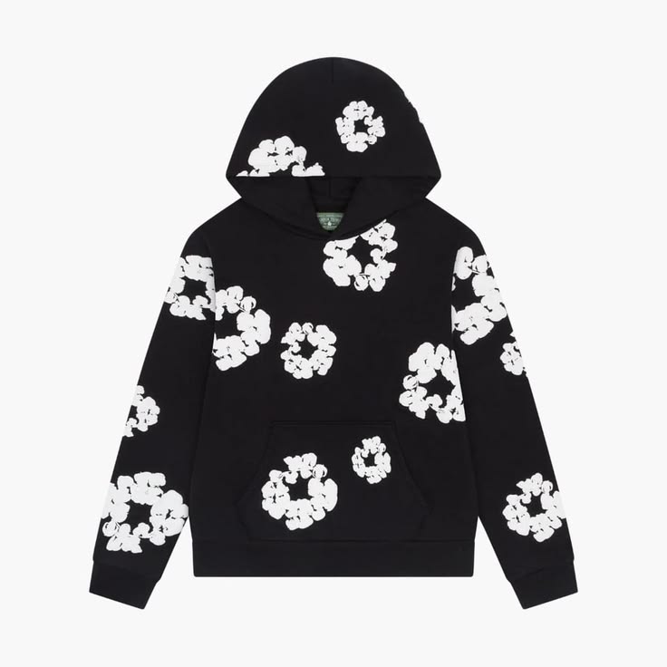 Denim Tear Hoodie (Black)