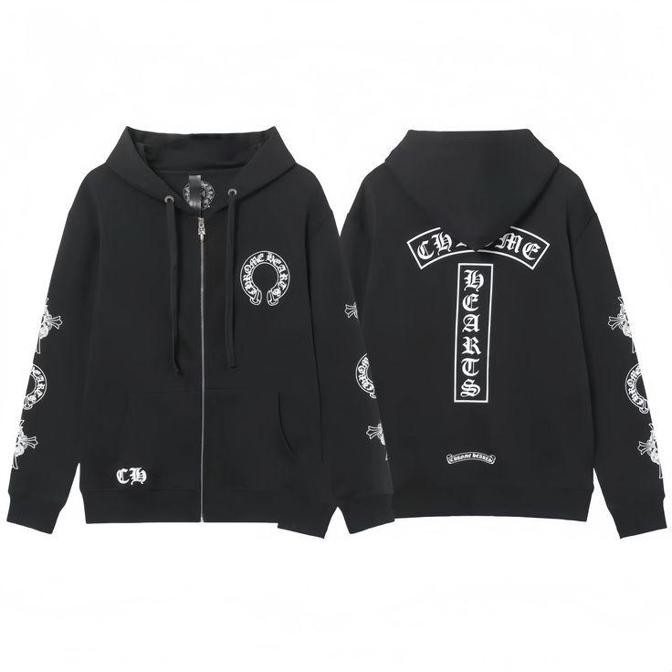 Chrome Heart Hoodie (Black N' White)