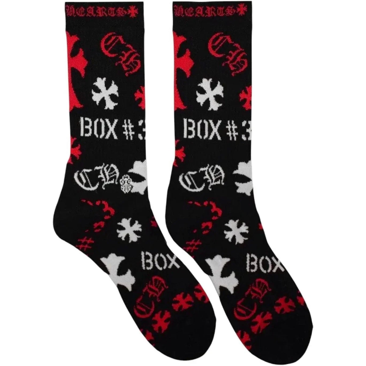 Chrome Heart Socks (Black 'N Red)