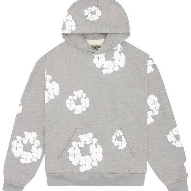 Denim Tear Hoodie (Grey)
