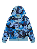 DENIM TEARS wreath zip hoodie (Blue)