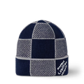 Lv Beanie (Navy Blue N' White)