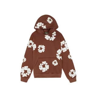 Denim Tear Hoodie (Brown 'N White)