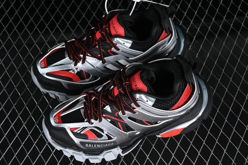 Balenciaga Track's (Silver N' Red)