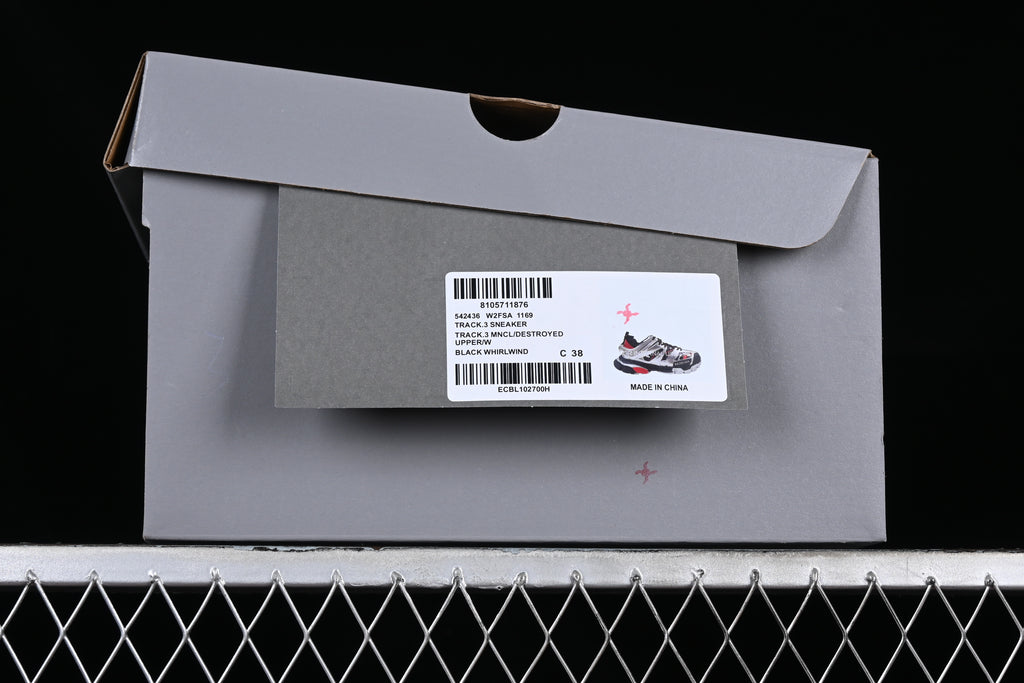 Balenciaga Track's (Silver N' Red)